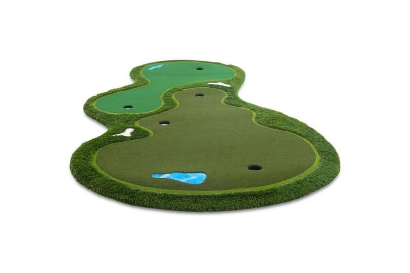 Golfmåtte Pro Dobbelt green og vandhindring 4x2 m Grøn - Lyfco - Sport & fritid - Leg & sport - Sportredskaber & sportsudstyr
