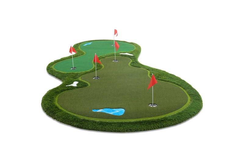 Golfmåtte Pro Dobbelt green og vandhindring 4x2 m Grøn - Lyfco - Sport & fritid - Leg & sport - Sportredskaber & sportsudstyr