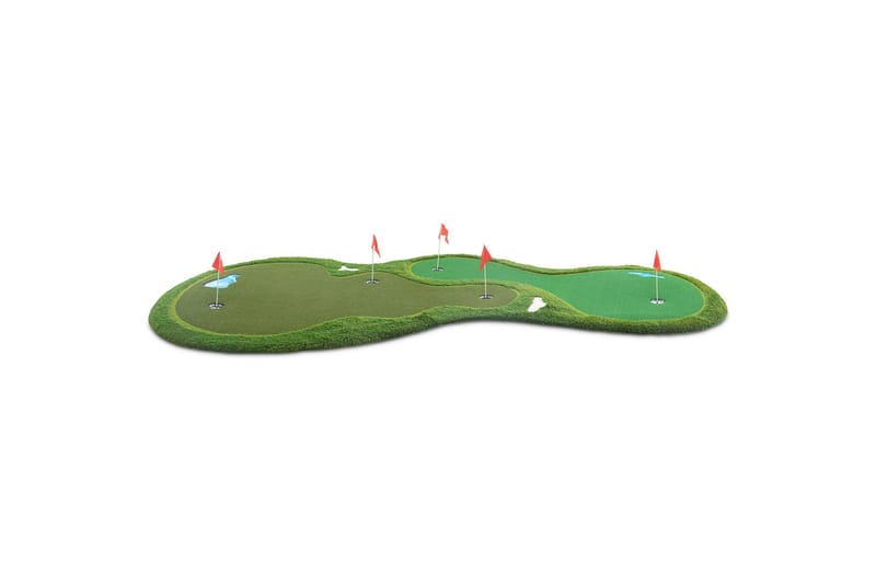 Golfmåtte Pro Dobbelt green og vandhindring 4x2 m Grøn - Lyfco - Sport & fritid - Leg & sport - Sportredskaber & sportsudstyr
