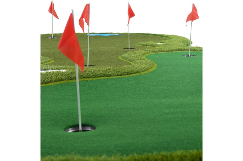 Golfmåtte Pro Dobbelt green og vandhindring 4x2 m Grøn - Lyfco - Sport & fritid - Leg & sport - Sportredskaber & sportsudstyr
