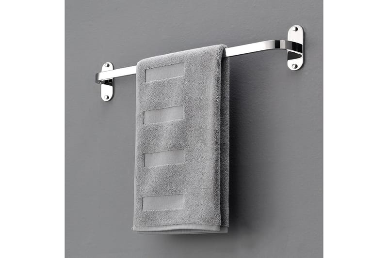 Enkelt håndklædeholder 22x22 cm Sølv - Lyfco - Hus & renovering - Køkken & bad - Badeværelse - Badeværelsestilbehør