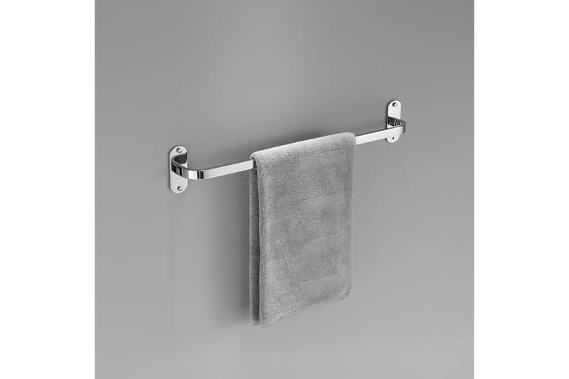 Enkelt håndklædeholder 22x22 cm Sølv - Lyfco - Hus & renovering - Køkken & bad - Badeværelse - Badeværelsestilbehør