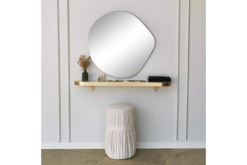 Coarraze Spejl 67 cm Asymmetrisk - Guld - Boligtilbehør - Spejle - Vægspejl