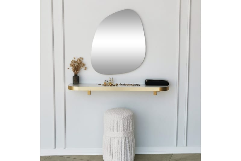 Karamea Spejl 58 cm Asymmetrisk - Guld - Boligtilbehør - Spejle - Vægspejl