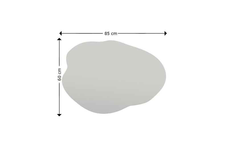 Besso Spejl 60 cm Asymmetrisk - Sort - Boligtilbehør - Spejle - Vægspejl