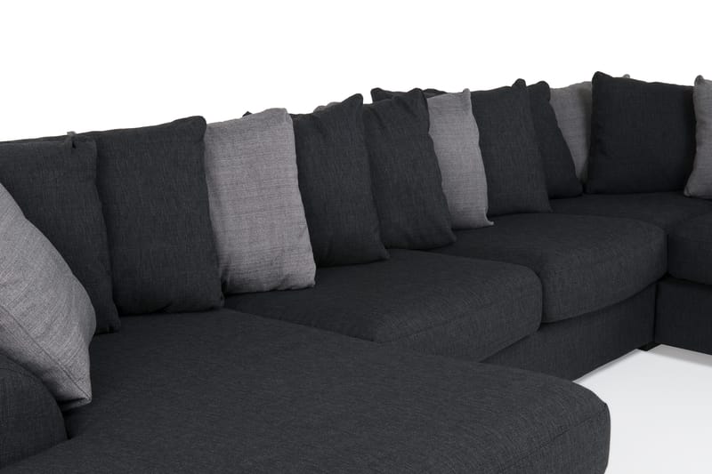 Alabama U-sofa med Chaiselong Venstre - Mørkegrå - U Sofa