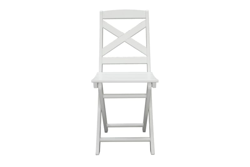 CALAYAN Klapstol 2-Pack Hvid - Havemøbler - Havestole - Caféstole