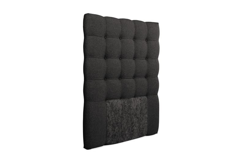 Royal sengegavl 105 cm knapper - mørkegrå - Sengegavle