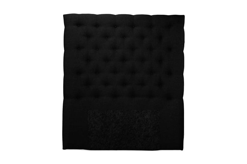 Royal sengegavl 140 cm høj - sort - Sengegavle