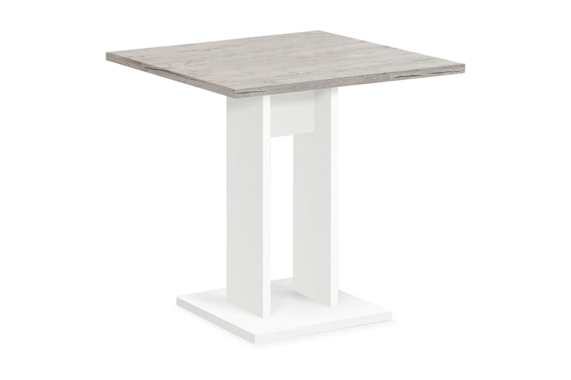 Bandol Spisebord 70 cm - Hvid/Lys Eg - Spisebord og køkkenbord
