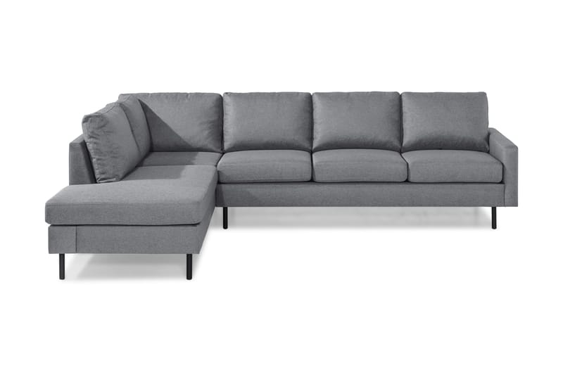 Peppe 4-Pers. Sofa med Chaiselong Venstre - Lysegrå - Sofa med chaiselong - 4 personers sofa med chaiselong