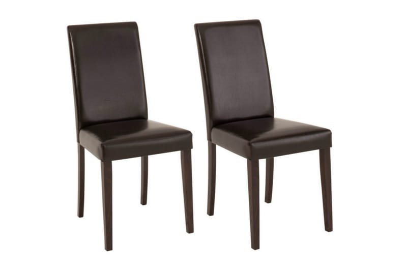 Laini spisebordsstol kunstlæder - Brun - Spisebordsstole & køkkenstole