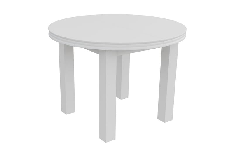 Tabell Udvideligt spisebord 100 cm - Hvid - Spisebord og køkkenbord