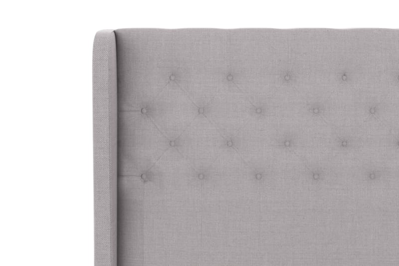 Select sengegavl 120 cm med sider - lysegrå - Sengegavle