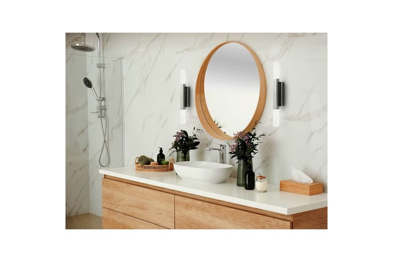 Spejlbelysning Eglo Alcudia Krom Satineret - Krom - Belysning - Badeværelsesbelysning