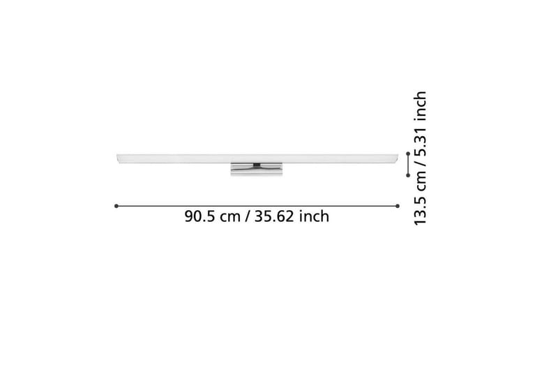 Spejlbelysning Eglo Tabiano-Z 905 mm - Hvid/Krom - Belysning - Badeværelsesbelysning