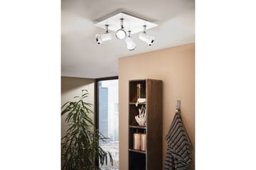 Spotlight Eglo Tamara 1 Kvadrat Hvid, Krom - Hvid/Krom - Belysning - Badeværelsesbelysning - Badeværelseslampe loft