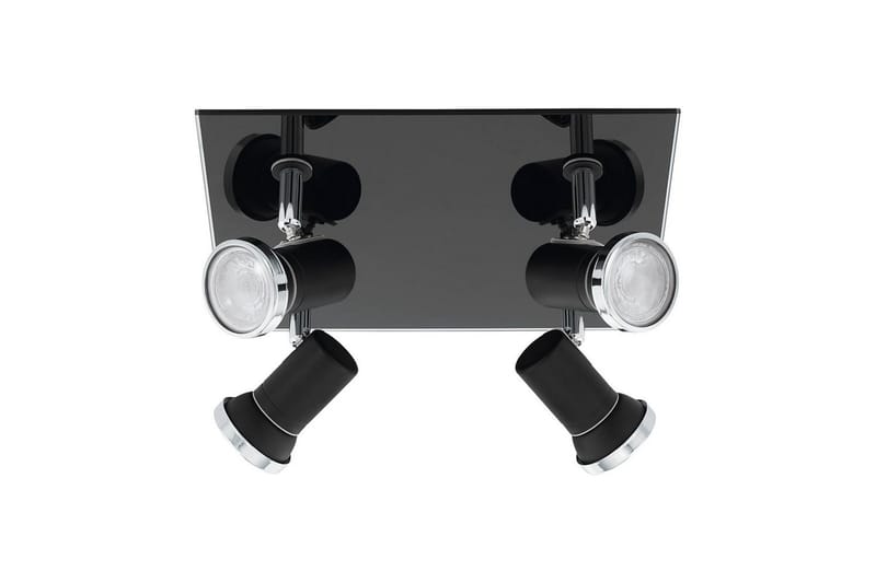 Spotlight Eglo Tamara 1 Kvadrat Sort, Krom Klar - Sort/Krom - Belysning - Badeværelsesbelysning