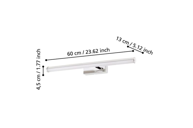 Væglampe Eglo Vadumi 600 mm - Hvid/Krom - Belysning - Badeværelsesbelysning