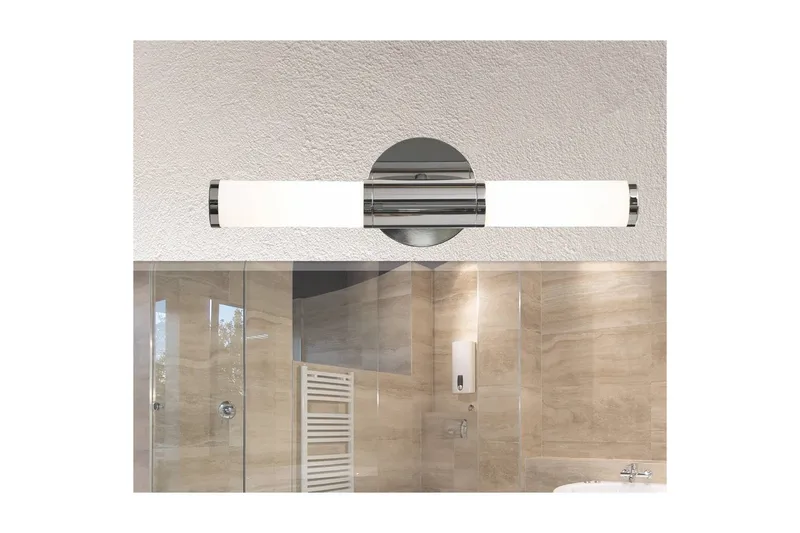 Væglampe Eglo Palmera Krom Hvid - Hvid/Krom - Belysning - Badeværelsesbelysning