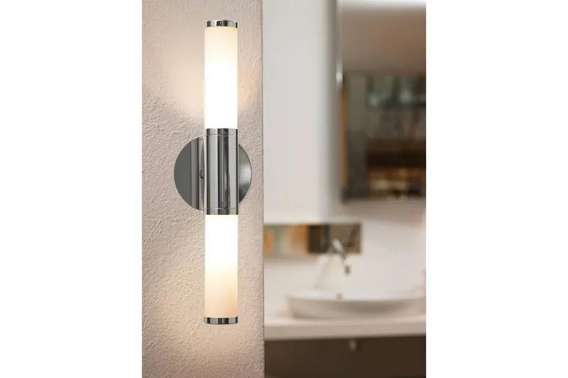 Væglampe Eglo Palmera Krom Hvid - Hvid/Krom - Belysning - Badeværelsesbelysning