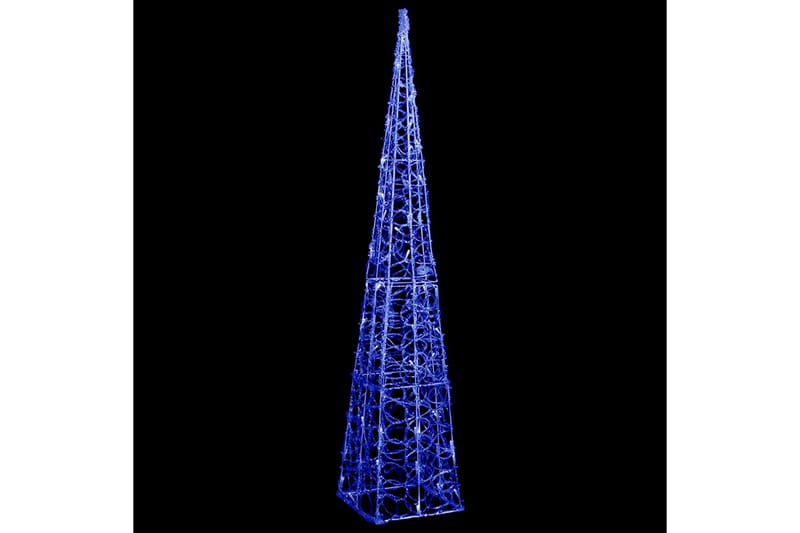 dekorativ LED-lyskegle 120 cm akryl blå - Øvrig julebelysning