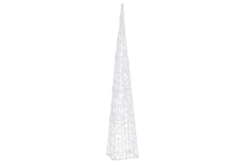 dekorativ LED-lyskegle 120 cm akryl kold hvid - Øvrig julebelysning