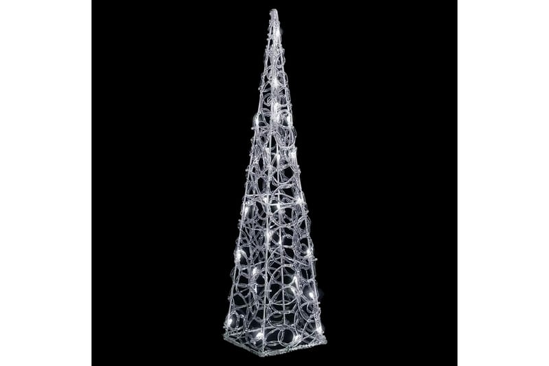 dekorativ LED-lyskegle 60 cm akryl kold hvid - Belysning - Julebelysning - Øvrig julebelysning