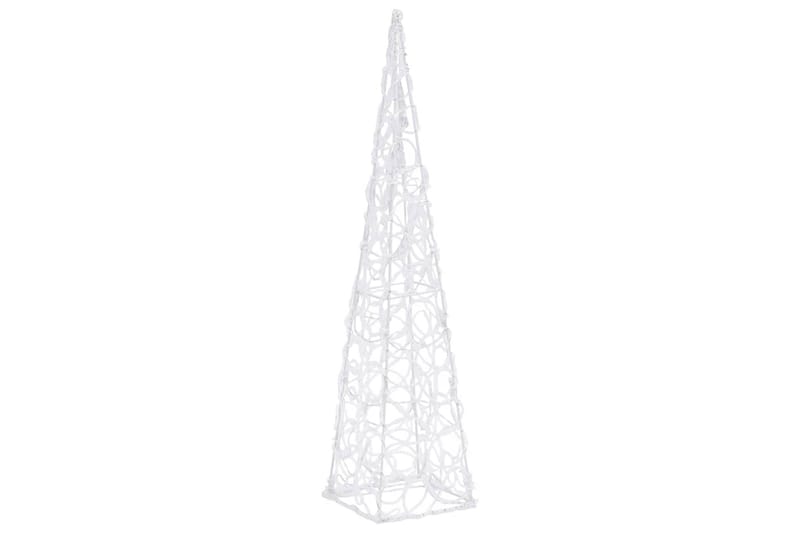 dekorativ LED-lyskegle 60 cm akryl kold hvid - Øvrig julebelysning