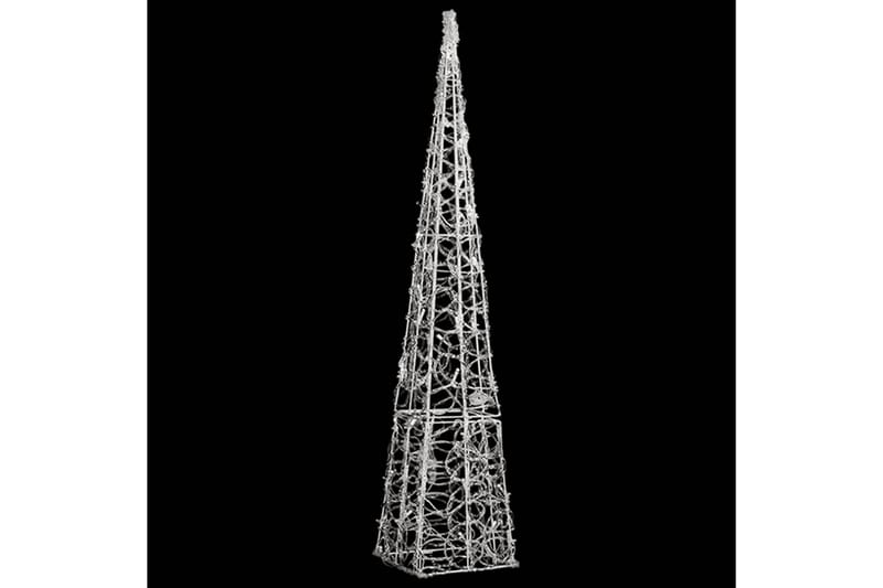 dekorativ LED-lyskegle 90 cm akryl kold hvid - Øvrig julebelysning