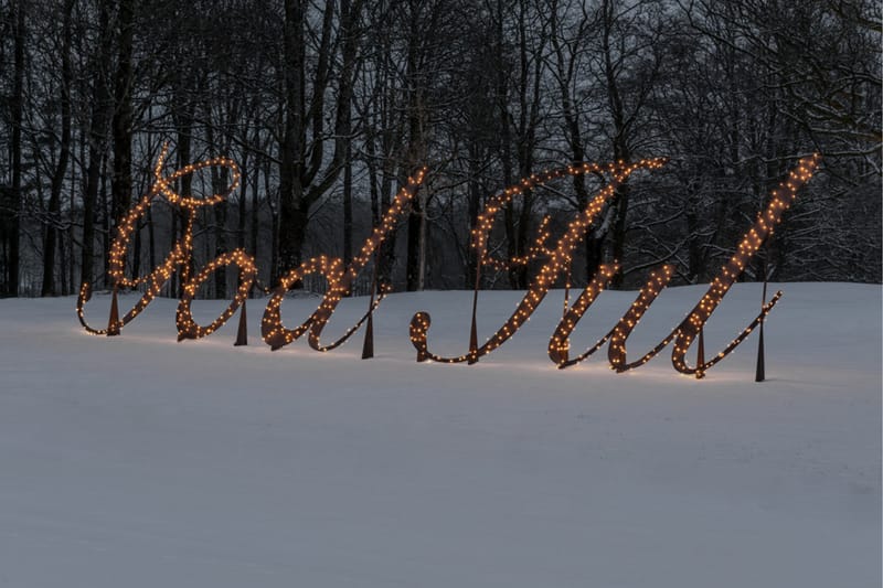 Kæde 1000 varmhvide LED Sort - Kunstsmede - Øvrig julebelysning - Lyskæde