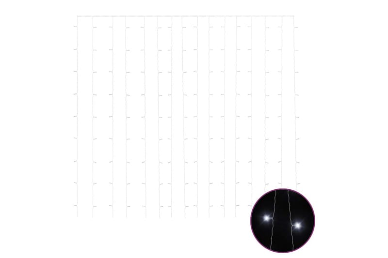 LED-lysgardin 3x3 m 300 LED'er 8 funktioner koldt hvidt lys - Sort - Belysning - Julebelysning - Øvrig julebelysning