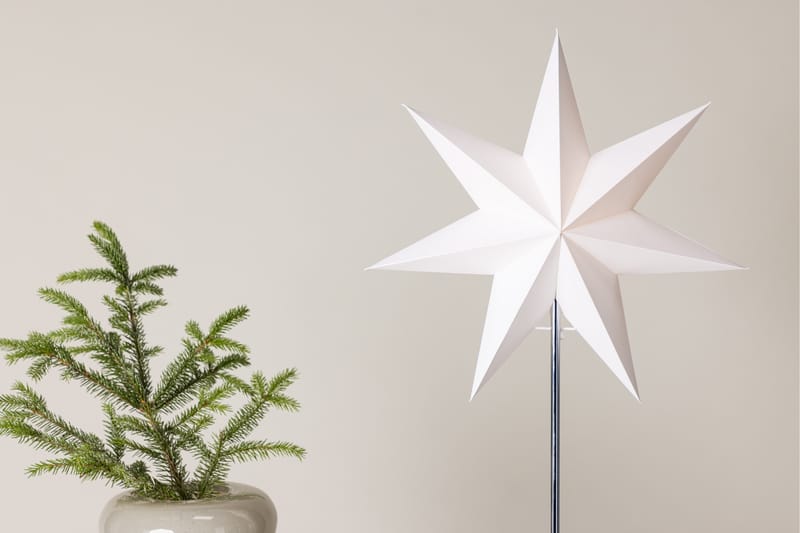 Grövelfjäll Adventsstjerne - Hvid - Belysning - Julebelysning - Julelamper