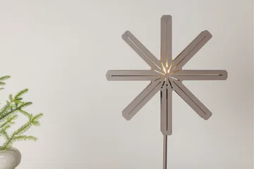 Säfsen Adventsstjerne / Julelampe 40 cm - Brun - Belysning - Julebelysning - Julestjerne - Julestjerne på fod