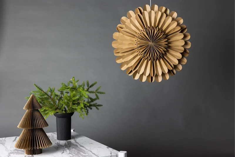 Järvsön Adventsstjerne / Julelampe 60 cm - Brun - Belysning - Julebelysning - Julelamper