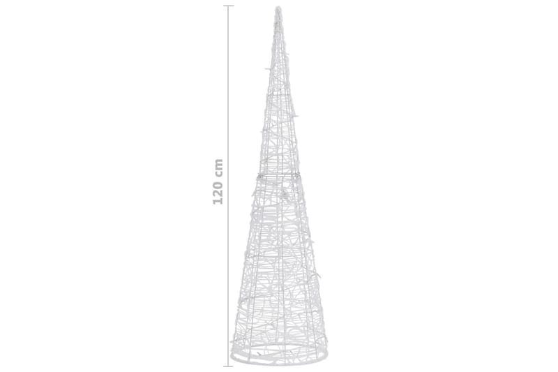 dekorativ LED-lyskegle 120 cm akryl blåt lys - Blå - Belysning - Julebelysning - Julelys udendørs