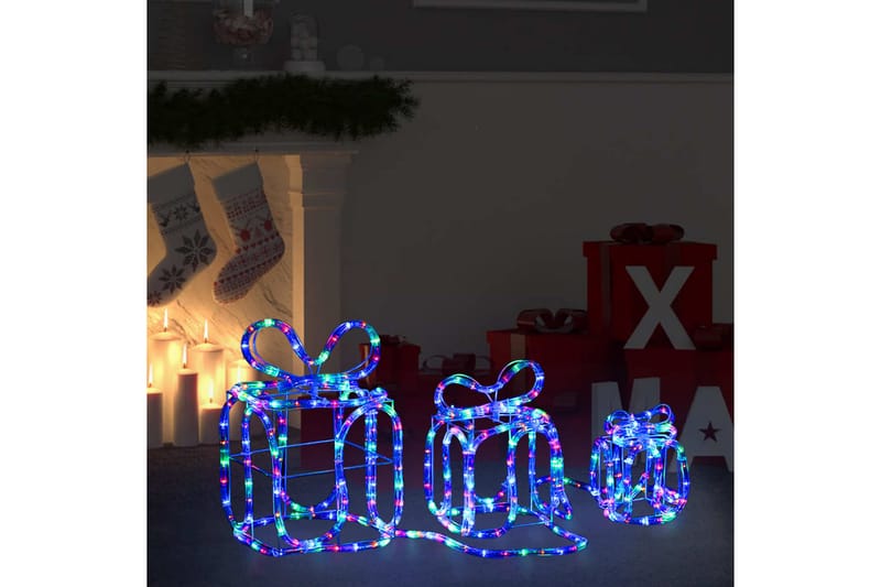 julegaver med 180 LED'er indendørs- og udendørsbrug - Flerfarvet - Julelys udendørs