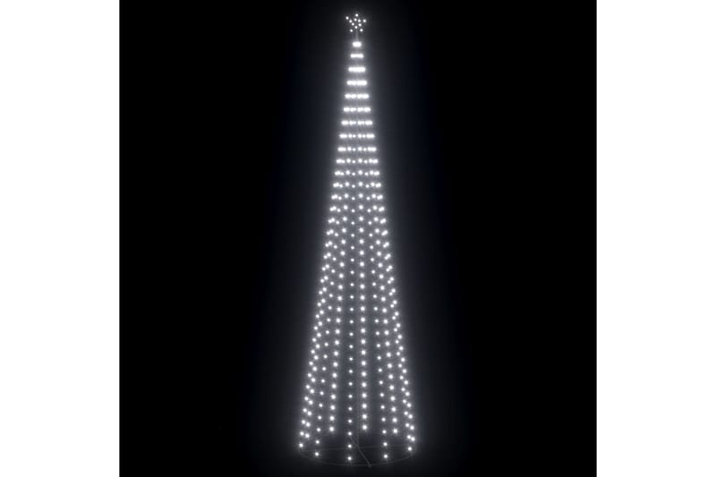 kegleformet juletræ 160x500 cm 752 LED'er koldt hvidt lys - Hvid - Julelys udendørs