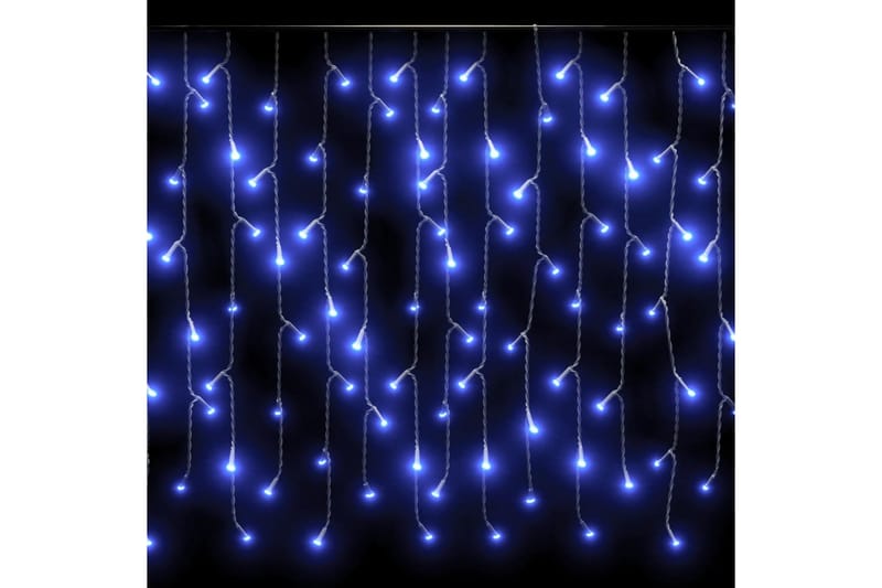 LED-lysgardin 10 m 400 LED'er 8 funktioner blåt lys - Julelys udendørs