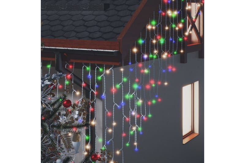 LED-lysgardin 10 m 400 LED'er 8 funktioner farverigt lys - Belysning - Julebelysning - Julelys udendørs