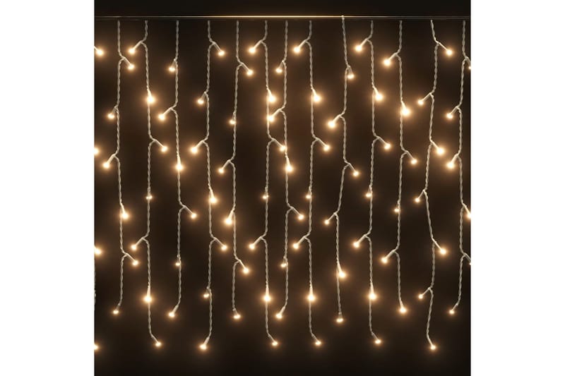 LED-lysgardin 10 m 400 LED'er 8 funktioner varmt hvidt lys - Julelys udendørs