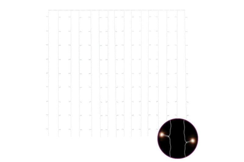 LED-lysgardin 3x3 m 300 LED'er 8 funktioner varmt hvidt lys - Belysning - Julebelysning - Julelys udendørs