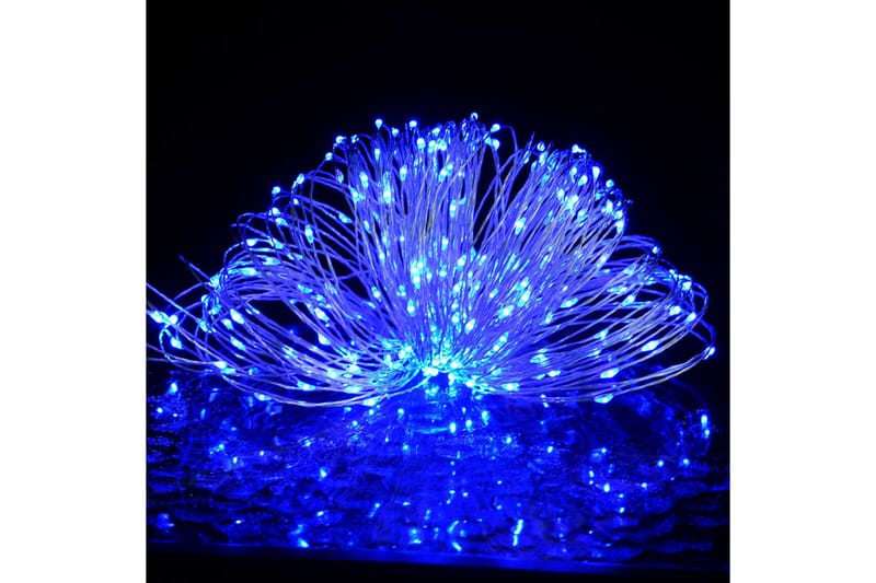 LED-lyskæde 15 m blåt lys - Julelys udendørs