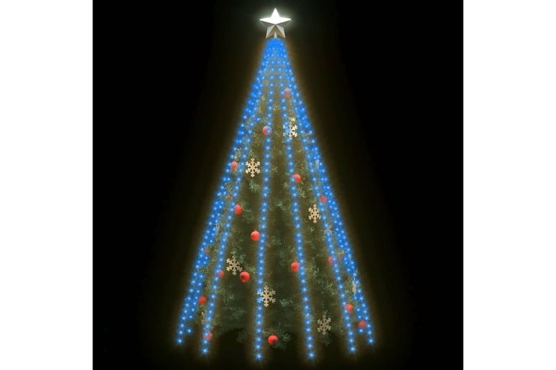 lyskæder til træ med 500 LED'er 500 cm inde/ude blå - Blå - Julelys udendørs