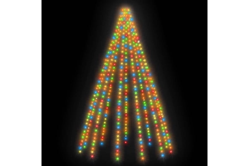 lyskæder til træ med 500 LED'er 500 cm inde/ude flerfarvet - Flerfarvet - Julelys udendørs
