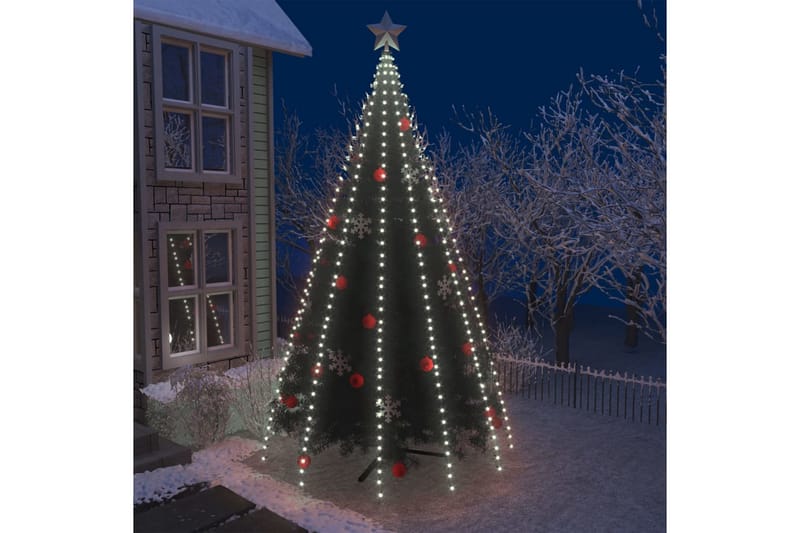 lyskæder til træ med 500 LED'er 500 cm inde/ude koldtt lys - Hvid - Julelys udendørs