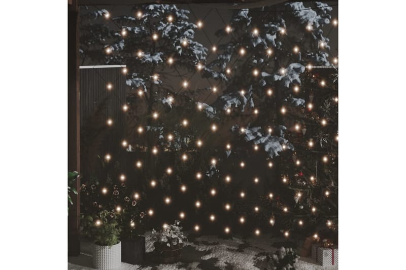 lysnet 3x2 m 204 LED'er inde/ude varmt hvidt lys - Hvid - Julelys udendørs