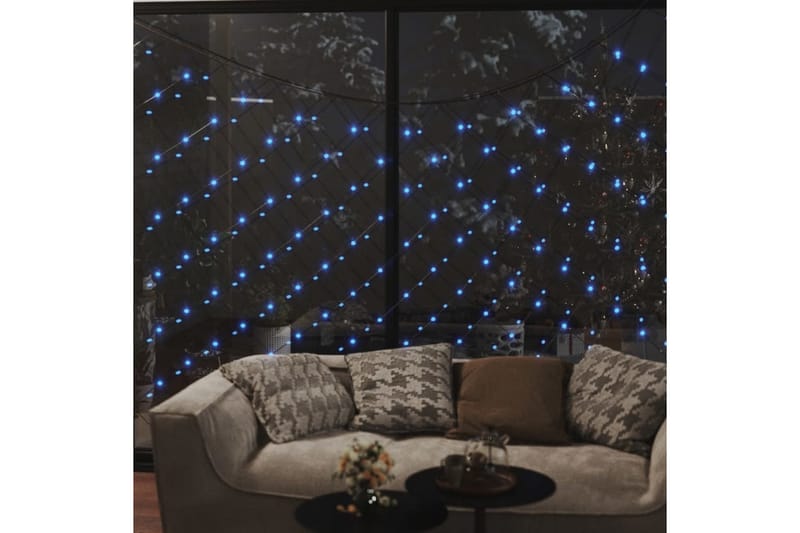 lysnet 4x4 m 544 LED'er inde/ude blåt lys - Blå - Belysning - Julebelysning - Julelys udendørs