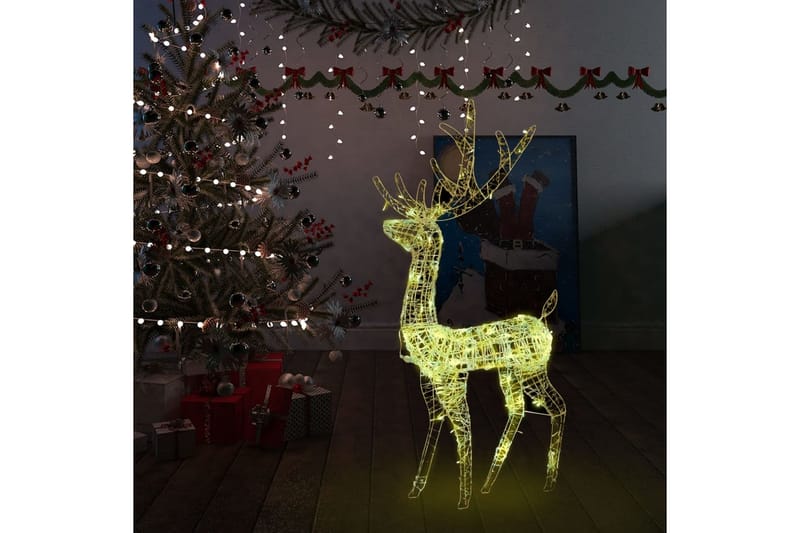 rensdyr 140 LED'er 128 cm akryl varmt hvidt lys - Julelys udendørs