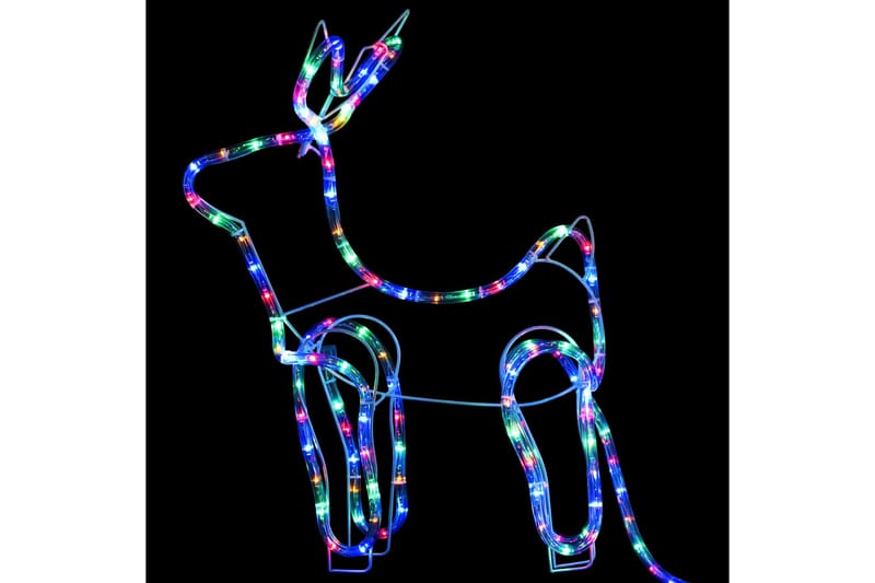 rensdyr og kane udendørs juledekoration 576 LED'er - Flerfarvet - Belysning - Julebelysning - Julelys udendørs